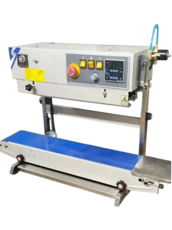 Automatic band sealer machine for pouch sealing – Neha Packaging Machines”